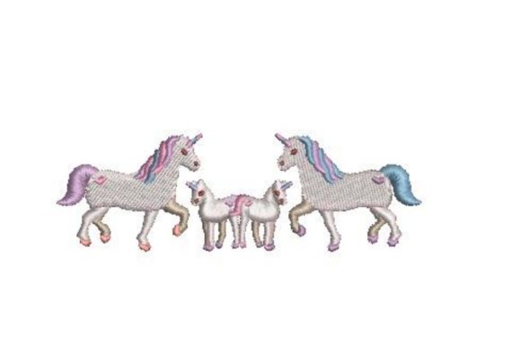 A Real-World Look at the Unicorn Family Embroidery Design