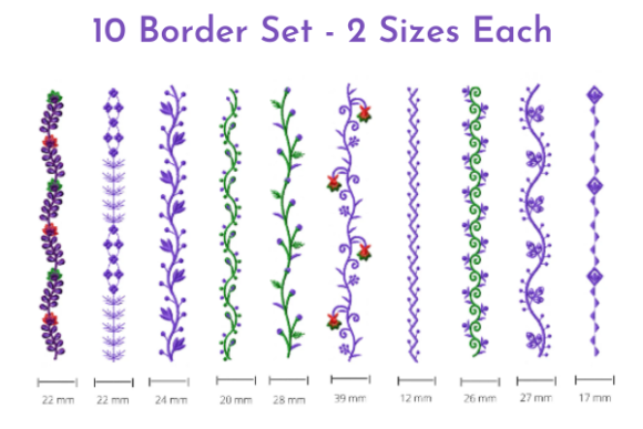 A Seasonal Designer's Review of the Fantastic Floral Border Embroidery Design
