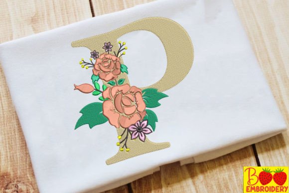 Letter P and Flower Embroidery: A Designer’s Review for Boutique Apparel