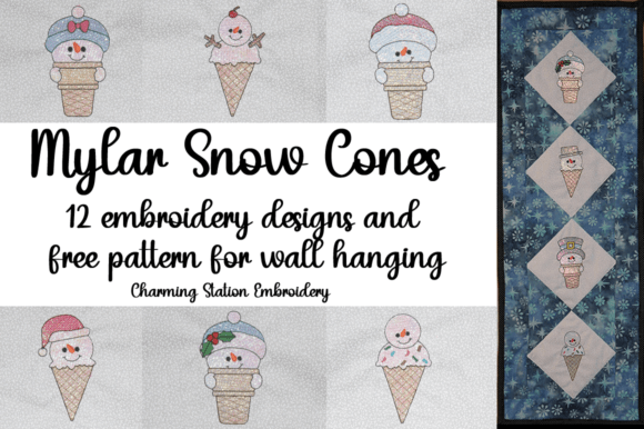 Mylar Snow Cones Embroidery Review for Sweatshirts