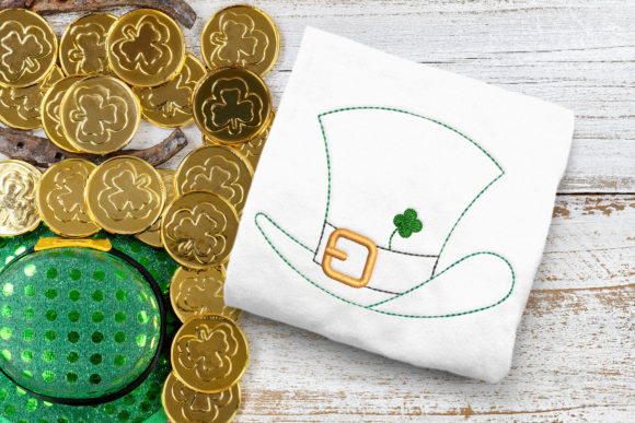 St. Patrick’s Day Leprechaun Hat Linework Embroidery Review